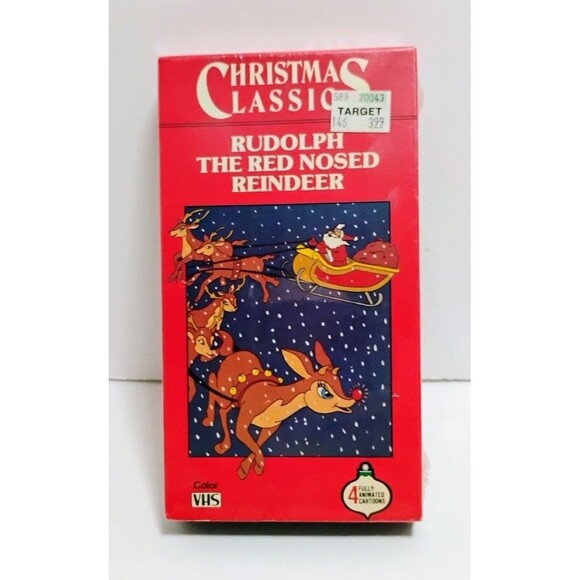 1987 NAV CHRISTMAS CLASSICS RUDOLPH THE RED NOSED REINDEER ANIMATED SEALED VHS - Picture 1 of 5